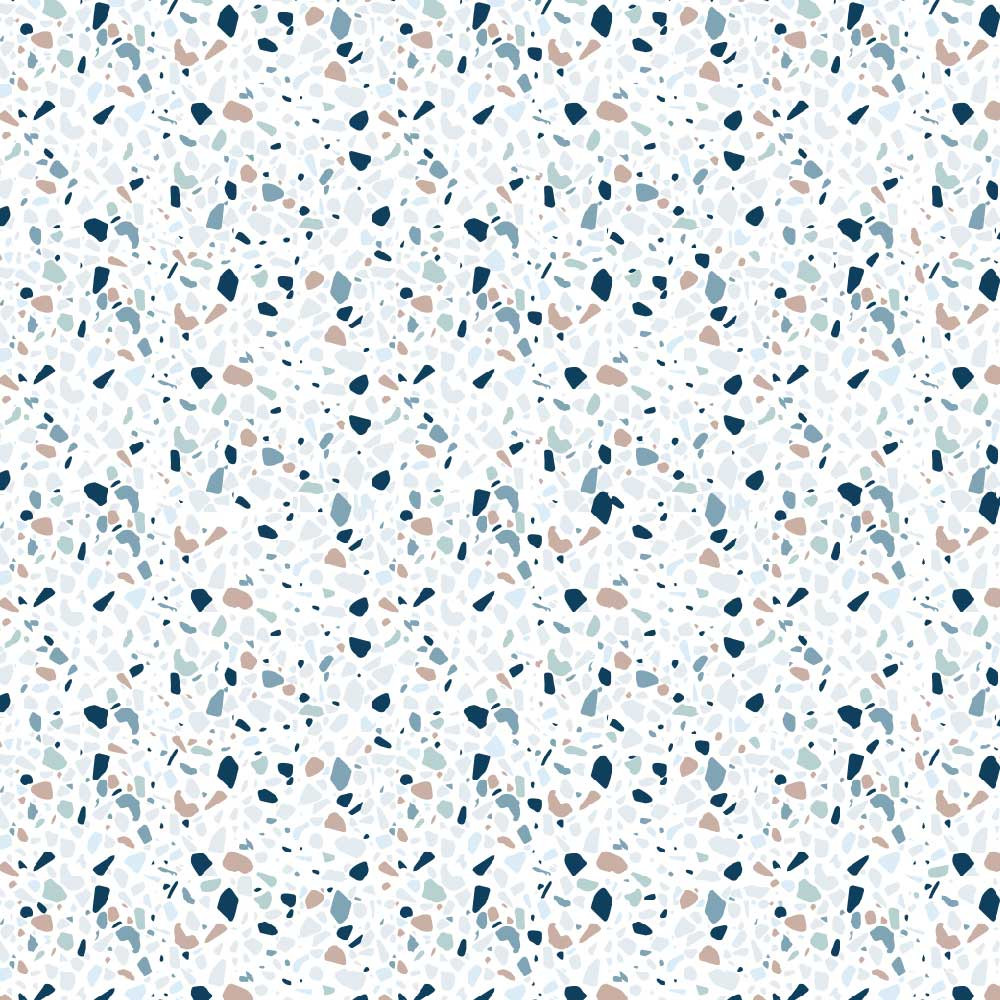 Tapis de cuisine - Terrazzo bleu