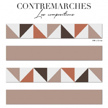 Contremarche mixée - graphique rose