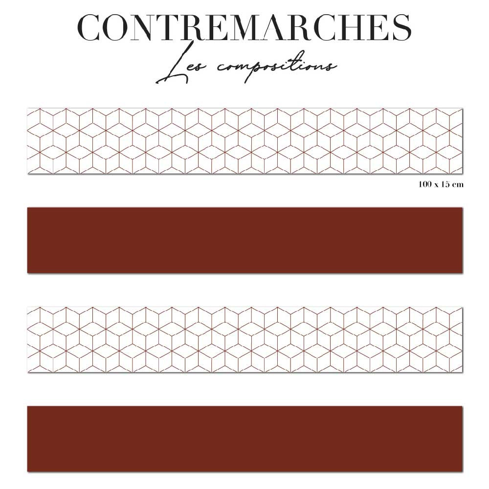 Contremarche mixée - graphique rouge