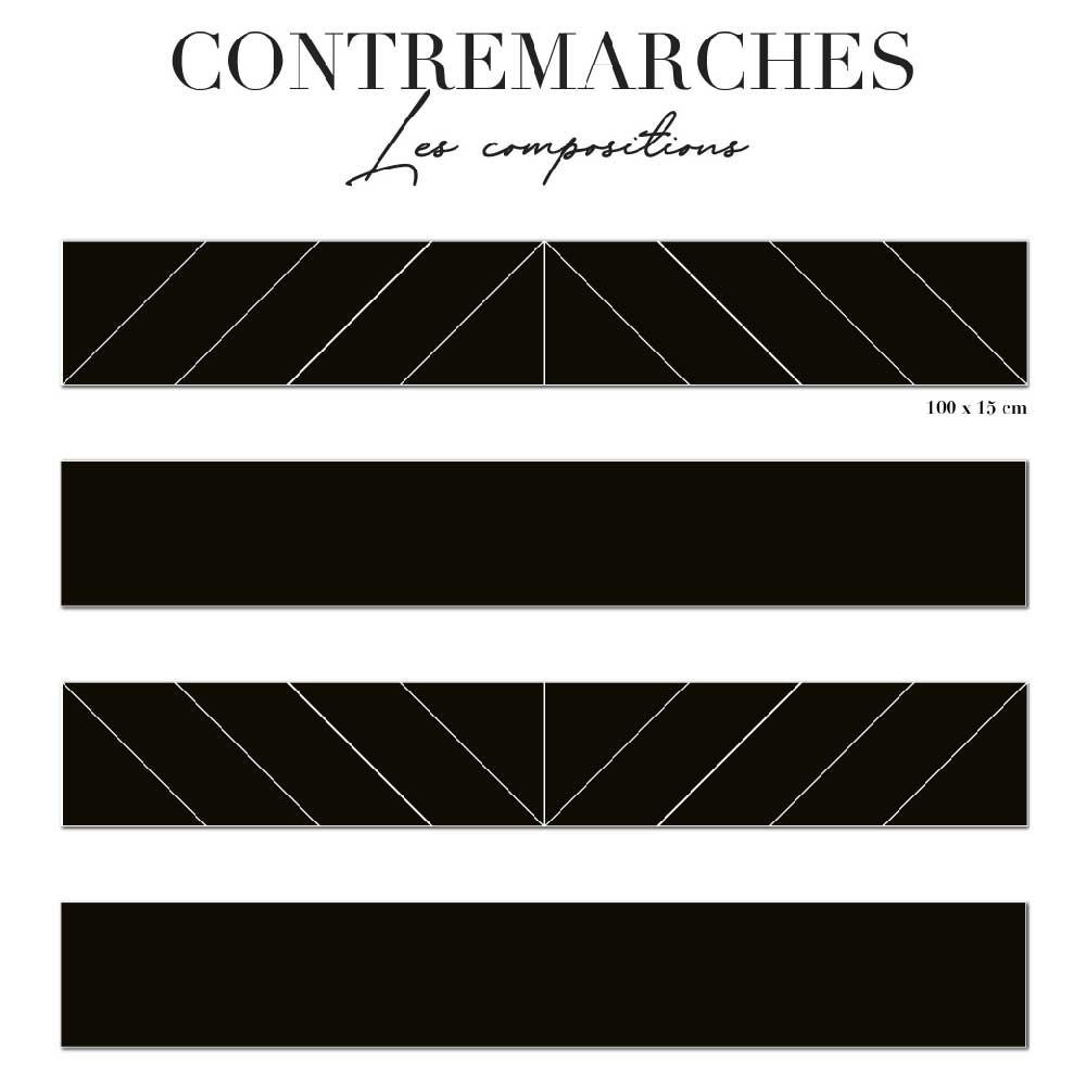 Contremarche mixée - graphique noir