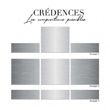 Crédence en aluminium - aluminium brossé