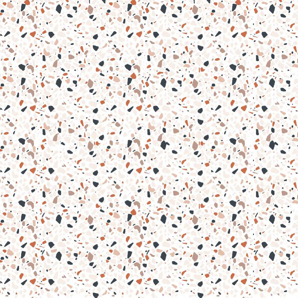 Crédence en aluminium - Terrazzo orange