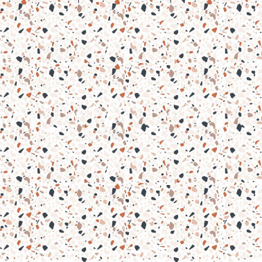 Crédence en aluminium - Terrazzo orange