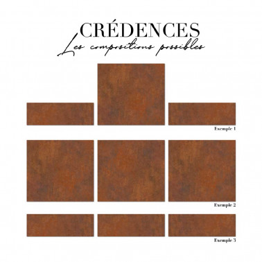 Crédence en aluminium - Rouille