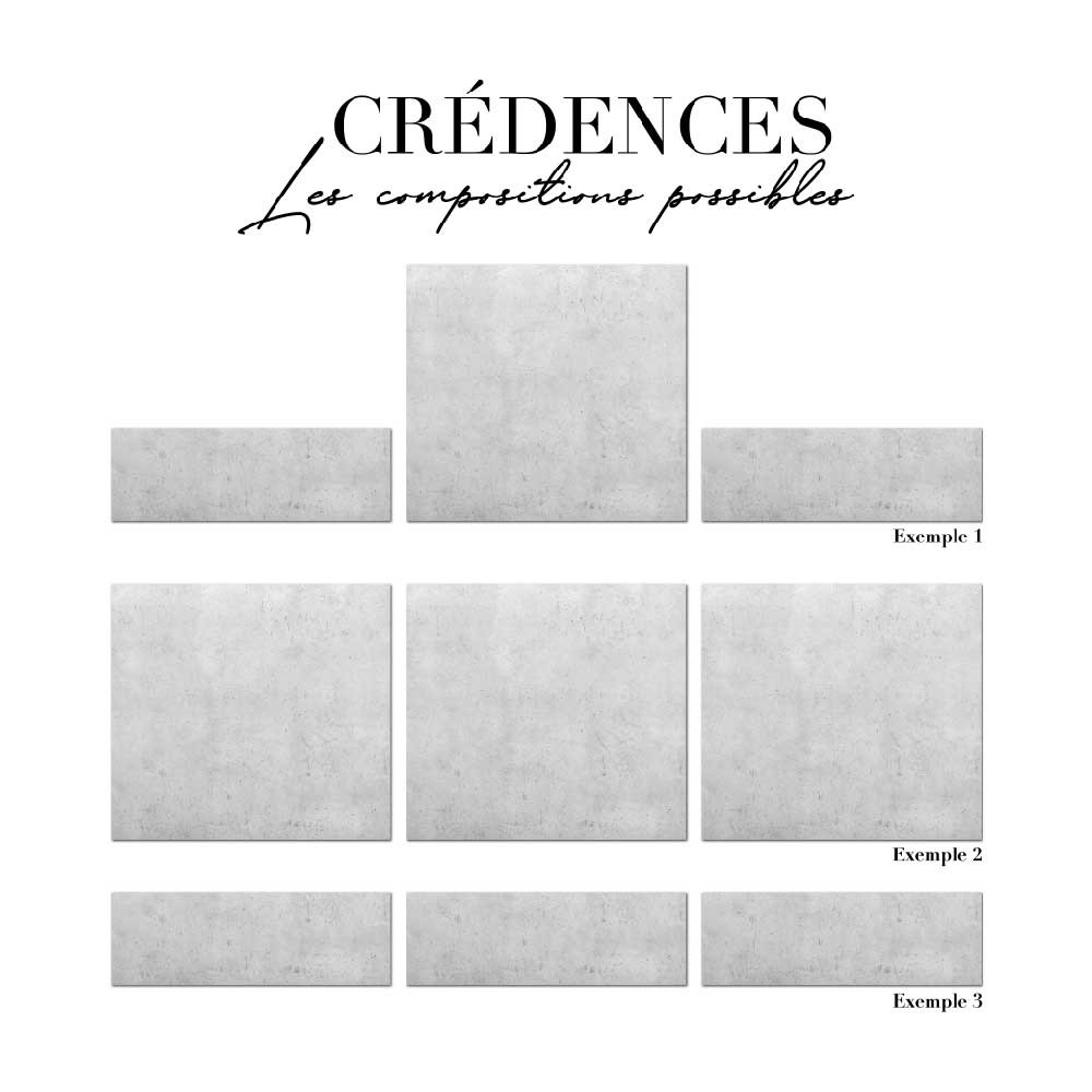 Crédence en aluminium - béton