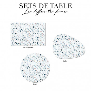 Set de table - Terrazzo Bleu