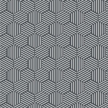 tapis de sol salle de bain - art déco gris