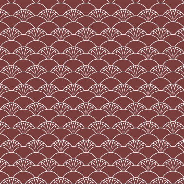 tapis de sol salle de bain - art déco rouge