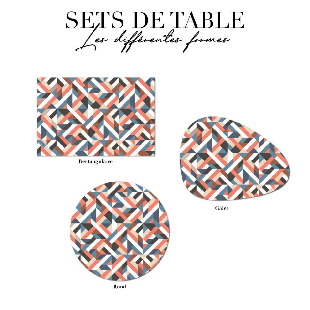 Set de table - graphique orange