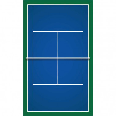 tapis de sol chambre enfant - terrain tennis