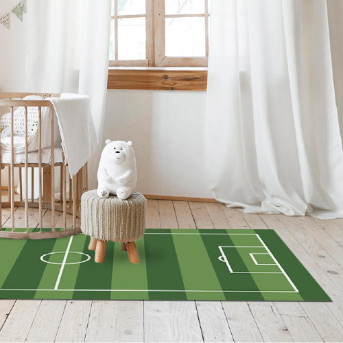 tapis de sol chambre enfant - terrain football