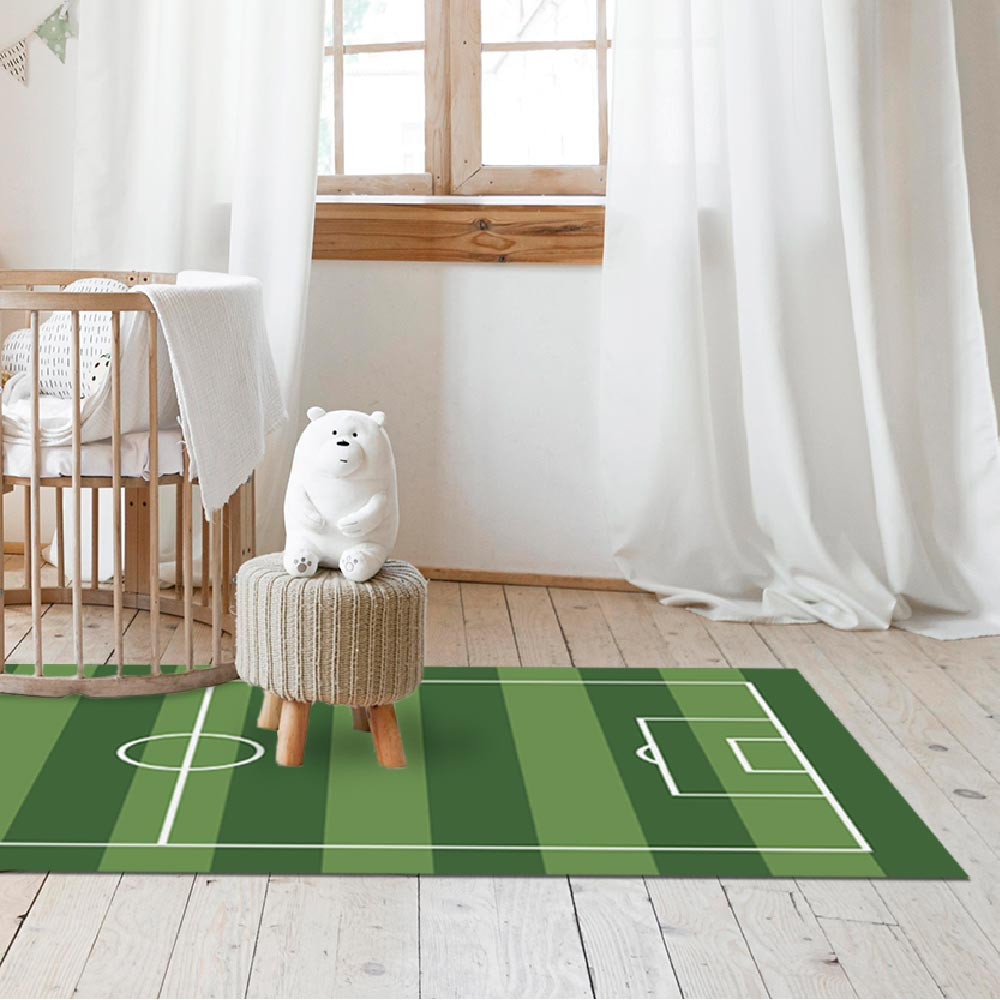 tapis de sol chambre enfant - terrain football