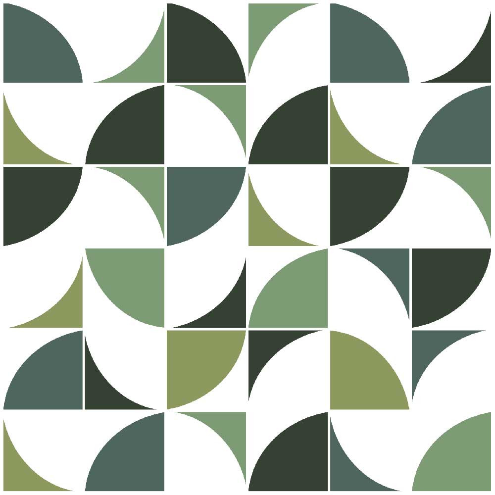 Set de table - graphique vert