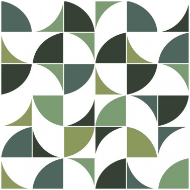 Set de table - graphique vert