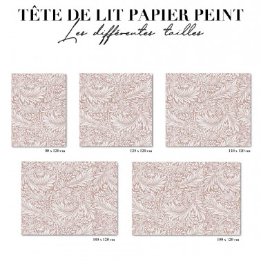 Tête de lit - Floral rose