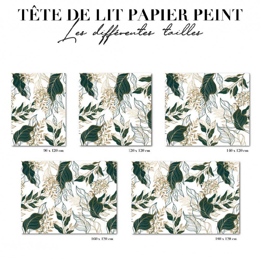 Tête de lit - Floral blanc