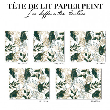 Tête de lit - Floral blanc