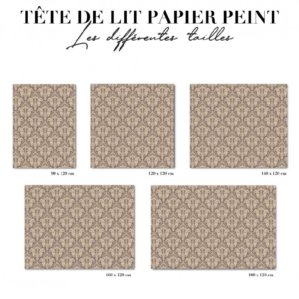 Tête de lit - art déco marron