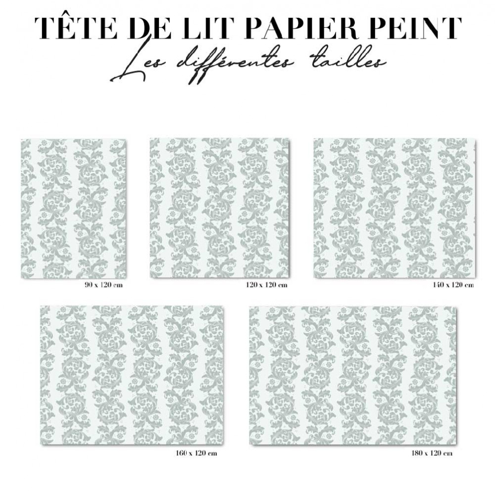 Tête de lit - art déco bleu