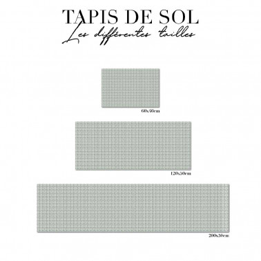 tapis de sol salle de bain - graphique vert