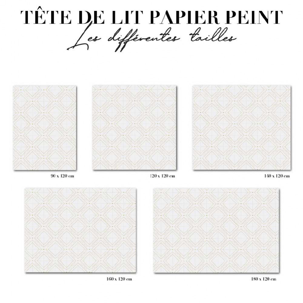 Tête de lit - art déco blanc