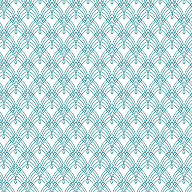 Tête de lit - art déco bleu