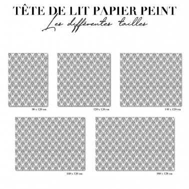 Tête de lit - art déco gris