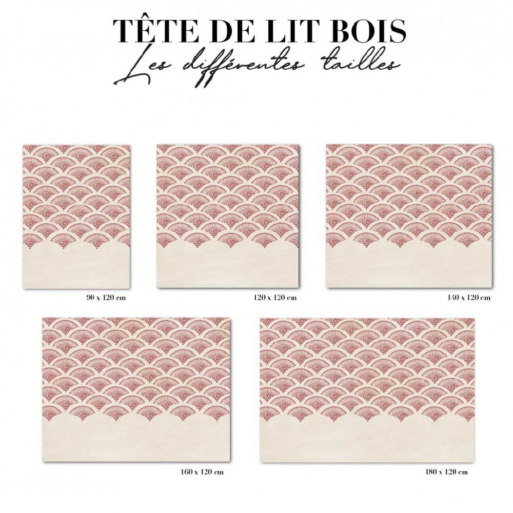 Tête de lit - art déco rouge