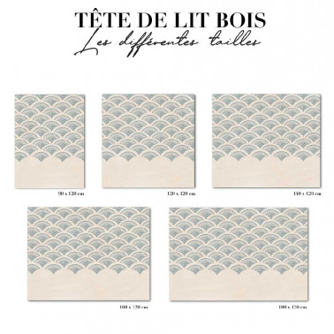 Tête de lit - art déco rouge