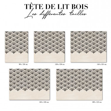 Tête de lit - art déco noir