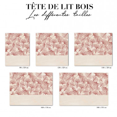 Tête de lit - floral rouge