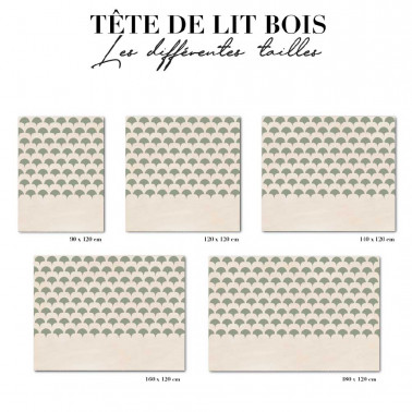 Tête de lit - art déco vert