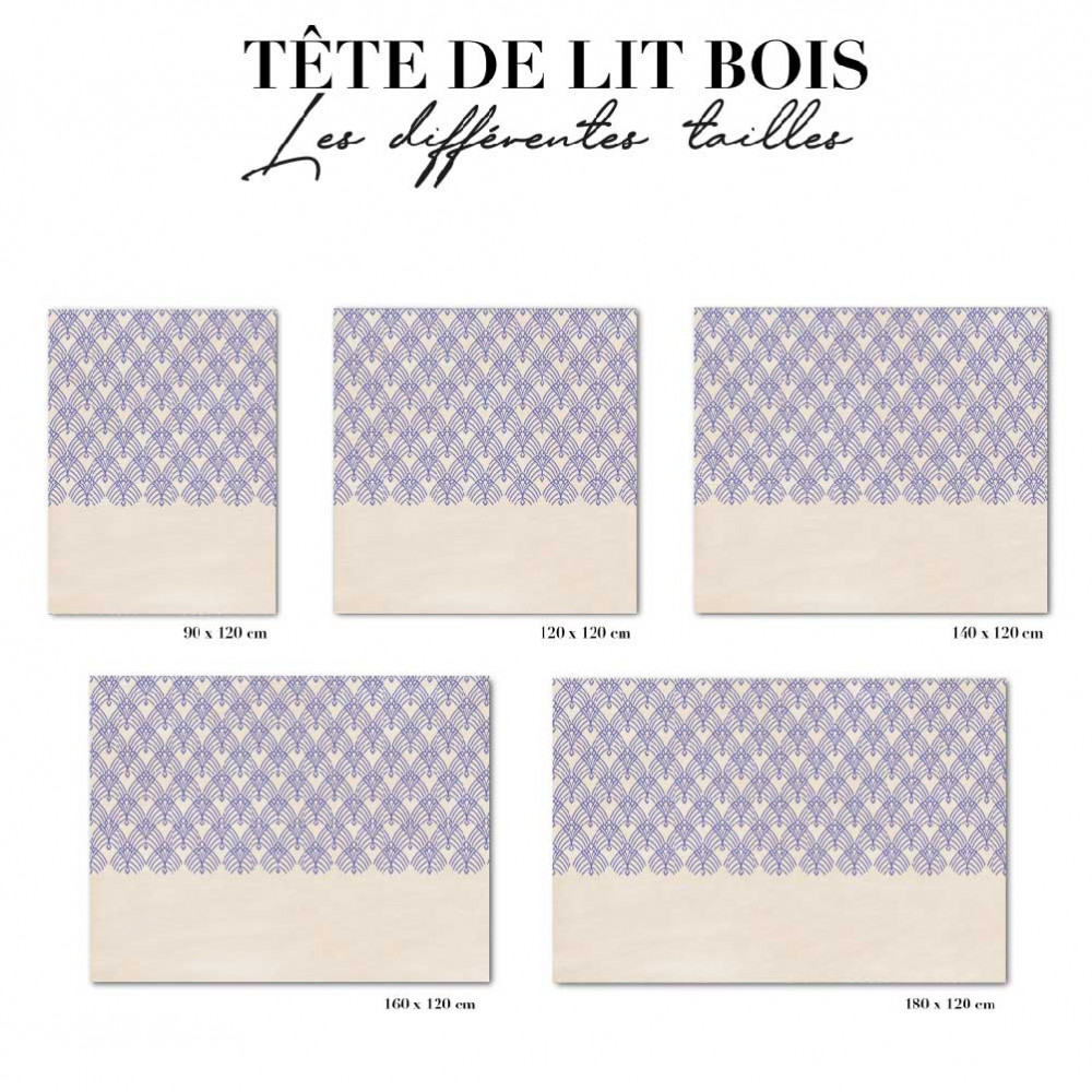 Tête de lit - art déco violet