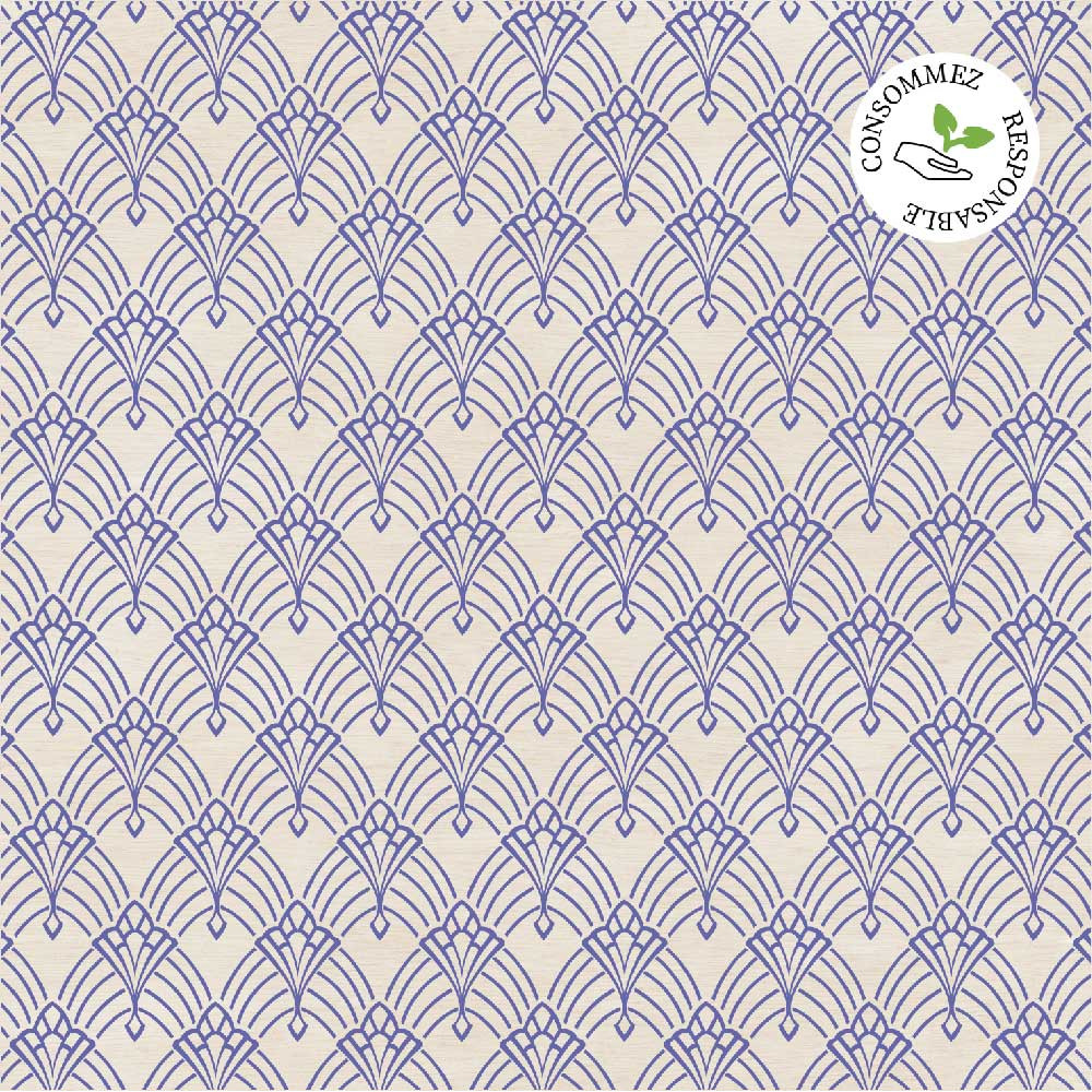 Tête de lit - art déco violet