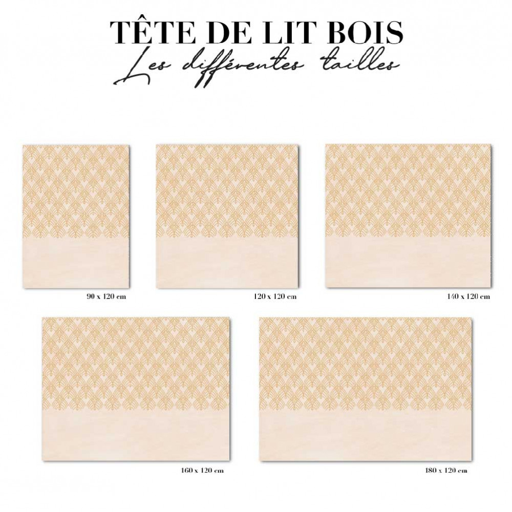 Tête de lit - art déco jaune