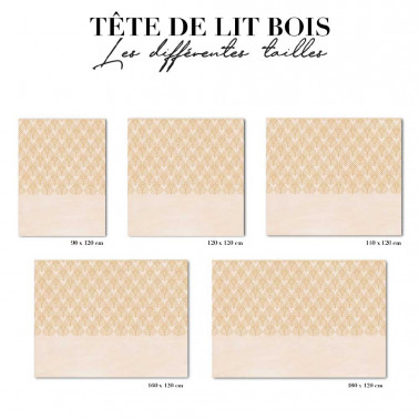 Tête de lit - art déco jaune