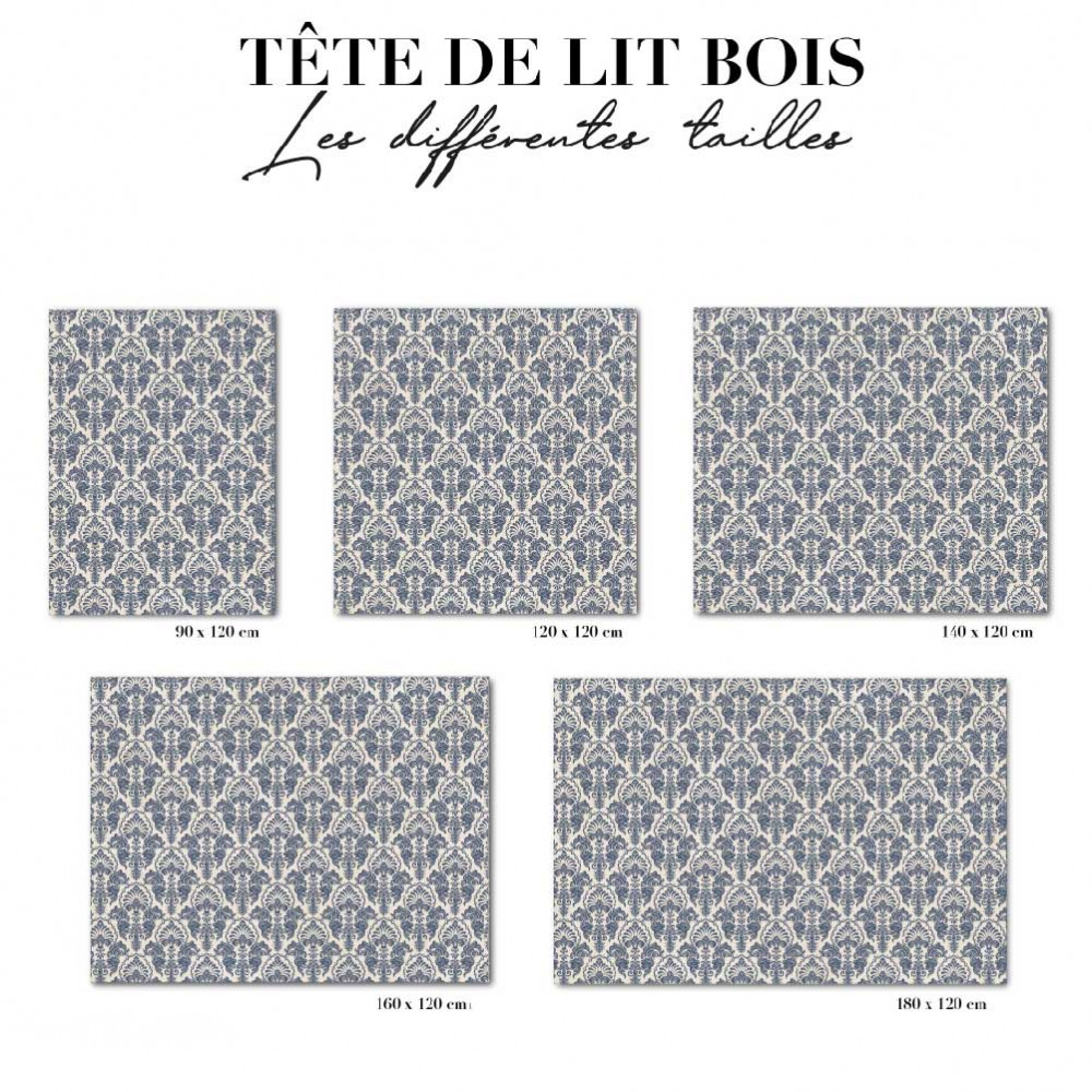 Tête de lit - art déco bleu