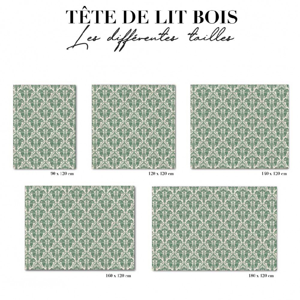 Tête de lit - art déco vert