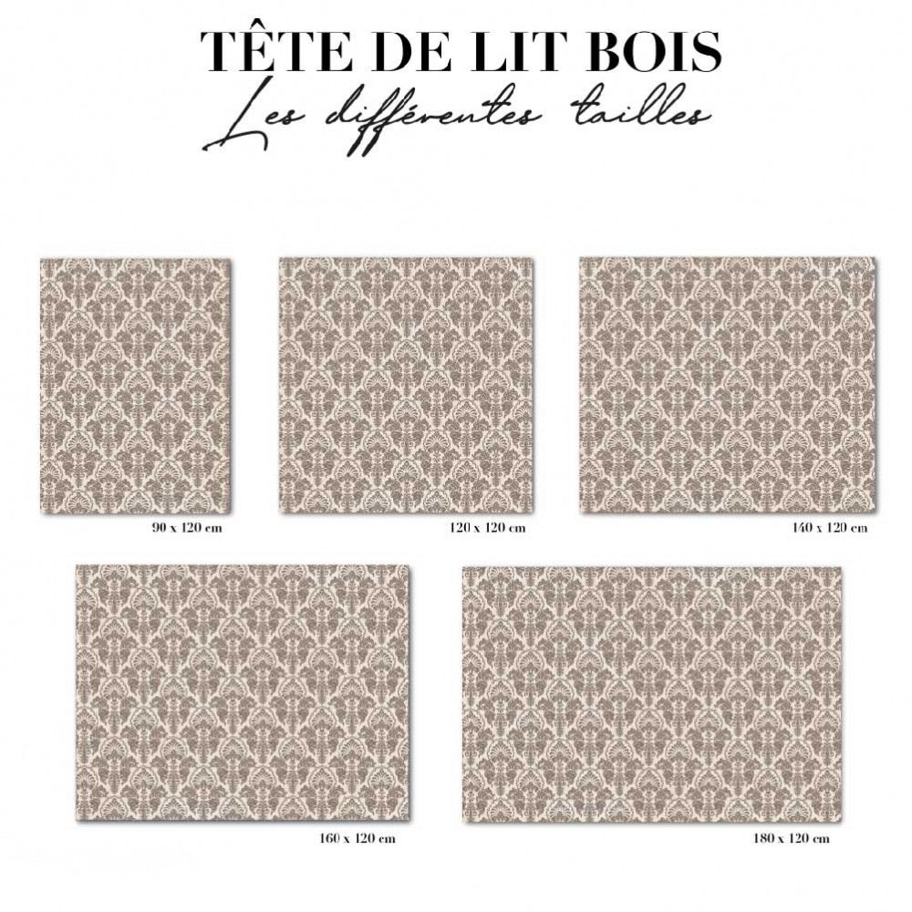 Tête de lit - art déco marron