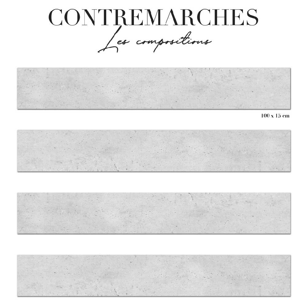 Contremarche - béton gris