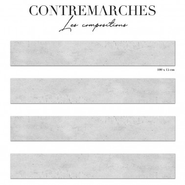 Contremarche - béton gris