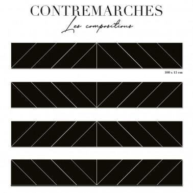 Contremarche uniforme - graphique noir