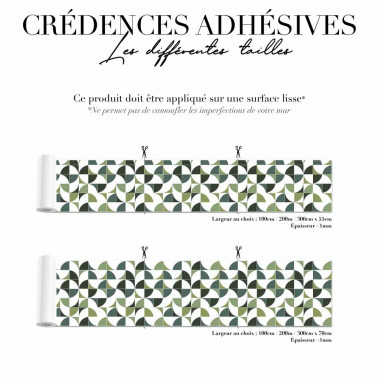 Crédence de cuisine adhésive - graphique vert