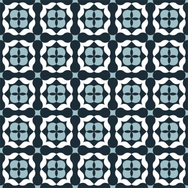 Crédence de cuisine aluminium - carreaux de ciment Gris