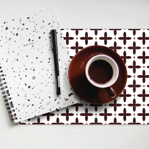 Set de table - Carreaux de Ciment Rouge