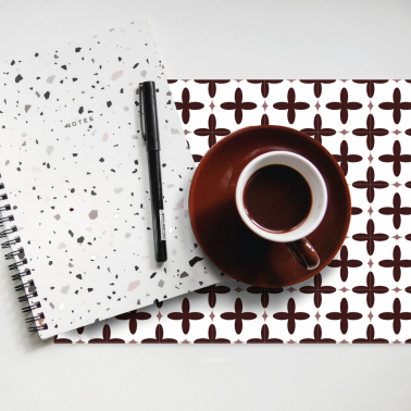 Set de table - Carreaux de Ciment Rouge