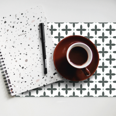 Set de table - Carreaux de Ciment Vert