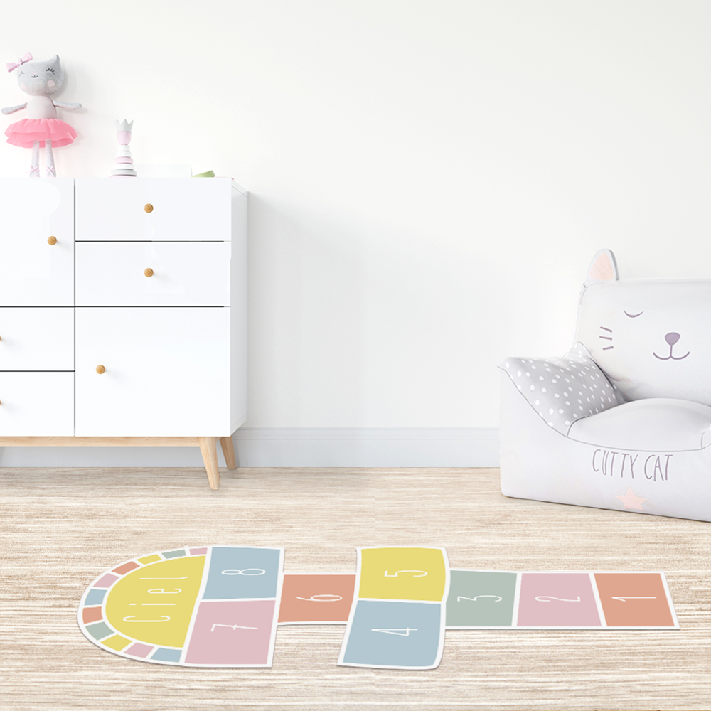 Tapis Marelle multicolore - modele pour enfant